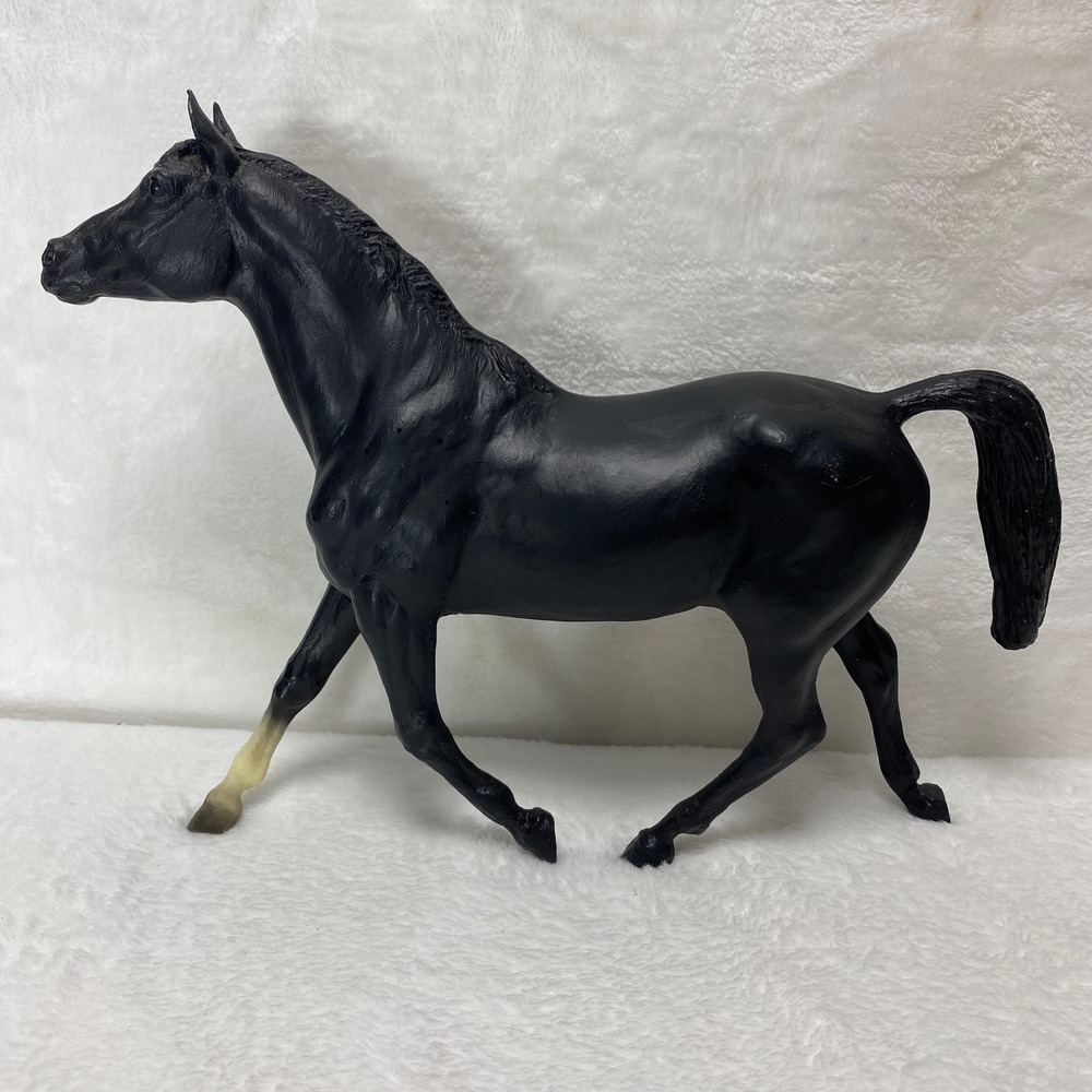 VTG‎ Breyer Molding Co Black Beauty Horse #847 Cowgirl Cowboy Rodeo Farm